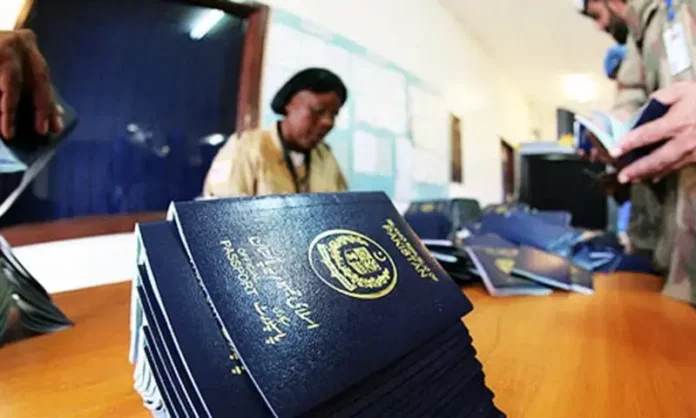 Pakistan to Tighten Blue Passport Issuance Rules After Backlash Over Proposed Law A Pakistani blue official passport displayed alongside government documents representing new passport issuance regulations.