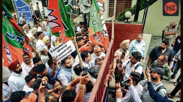BJP Calls for Immediate Release of Detained Protesters BJP leaders call for the release of detained protesters during a public statement.