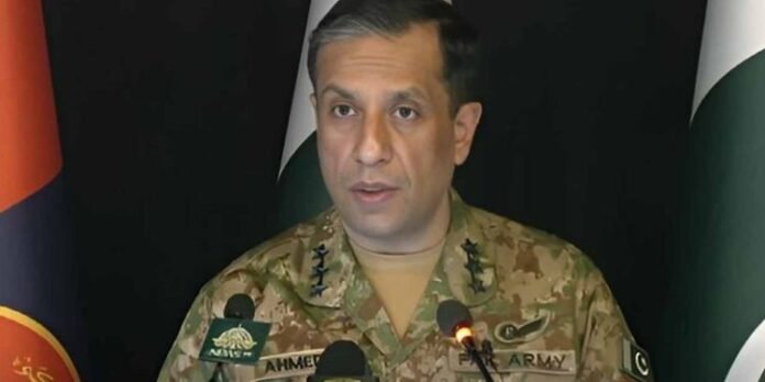 DG ISPR addressing a media briefing on Balochistan, highlighting the role of the people in the province’s future.