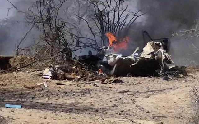 Thirteen Killed in Tourist Plane Crash Over Peru's Nazca Lines | NewsPost.pk Emergency responders at the crash site of a sightseeing plane near Peru's Nazca Lines following a fatal accident.