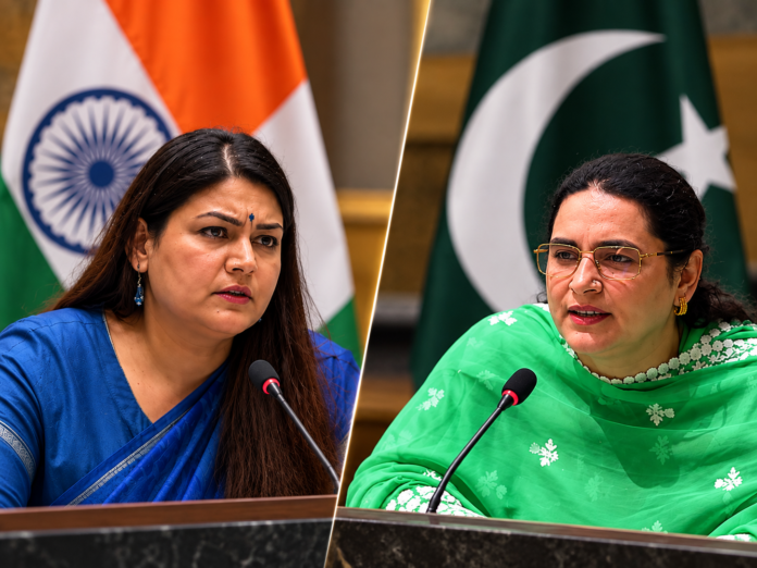 Saima Saleem Responds To India At UNGA Pakistani diplomat Saima Saleem speaks during the UN General Assembly in New York