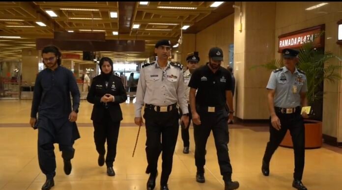FIA Karachi Director Muntazir Mehdi reviews immigration operations at Jinnah International Airport