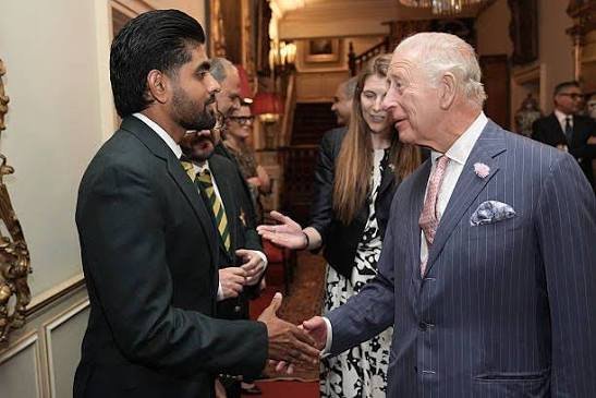 Babar Azam meets King Charles III at Clarence House in London during the Pakistan cricket team’s England