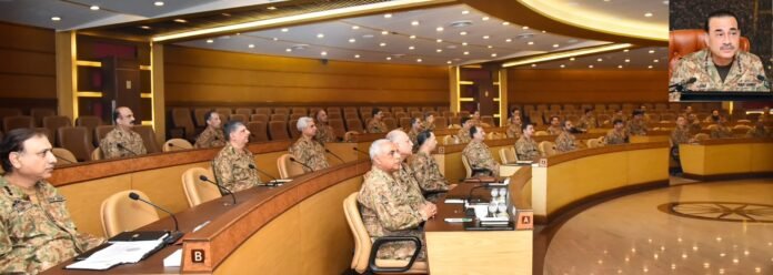 Field Marshal Syed Asim Munir chairing the 277th Corps Commanders’ Conference at General Headquarters in Rawalpindi on October 2, 2026.