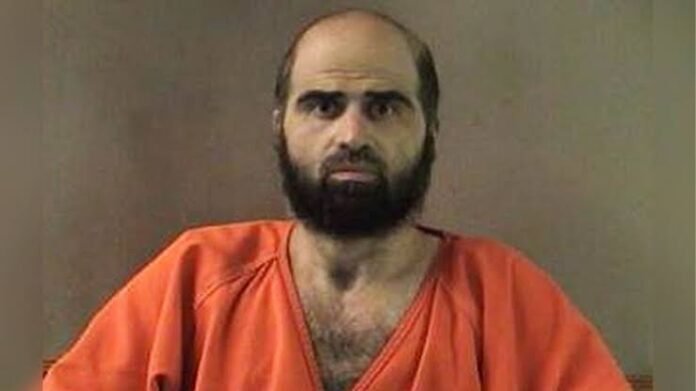Nidal Malik Hasan, former US Army psychiatrist convicted in the 2009 Fort Hood shooting